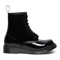 Women's 1460 Mono Patent Boots in Black