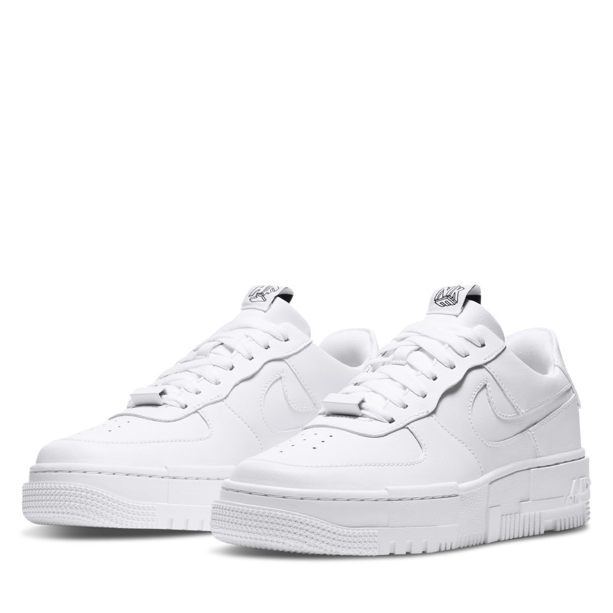 white air force 1 pixel trainers