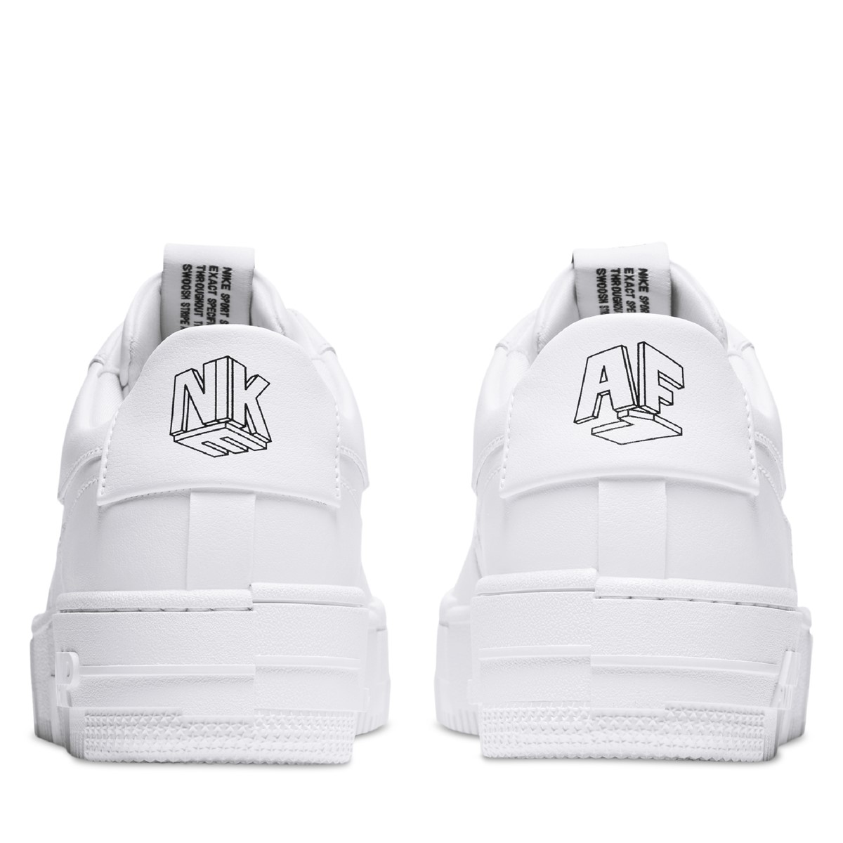 white & burgundy air force 1 pixel trainers
