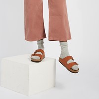 Sandales Arizona Soft Footbed brun roux pour femmes