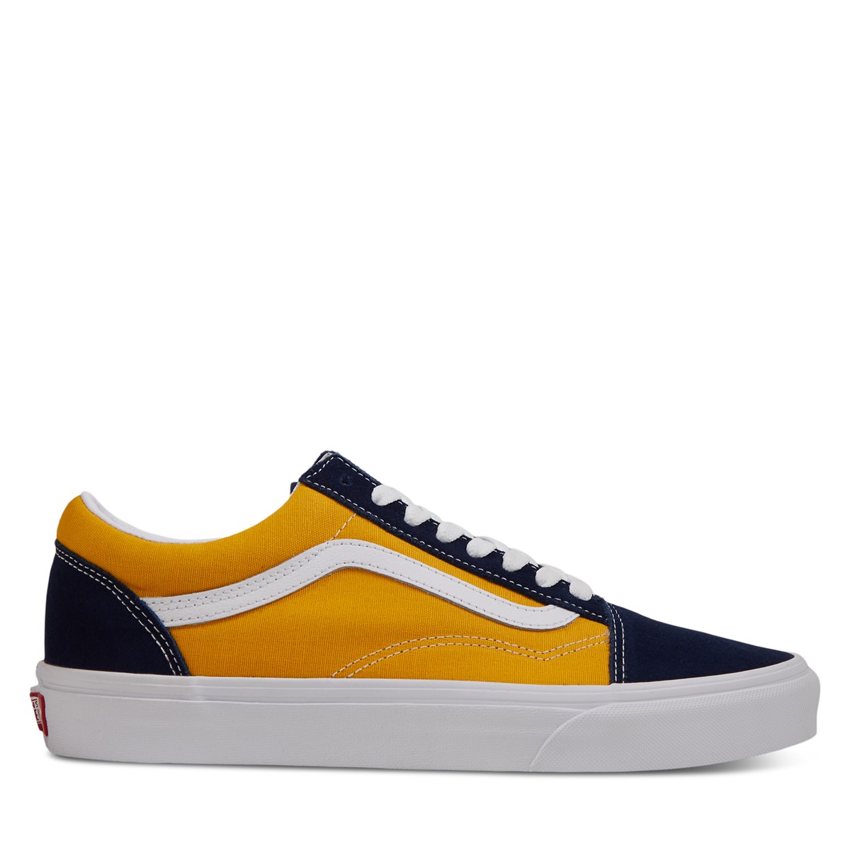 Old Skool Sneakers in Navy Blue/Yellow 