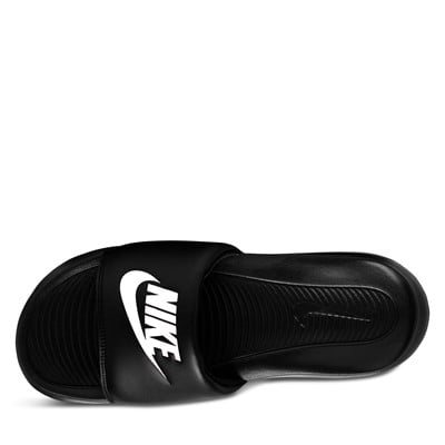 Men's Victori One Slide Sandals in Black/White Alternate View