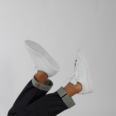 Men's Stan Smith Primegreen Sneakers in All White Alternate View