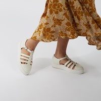 Sandales à plateforme Oriane blanches pour femmes