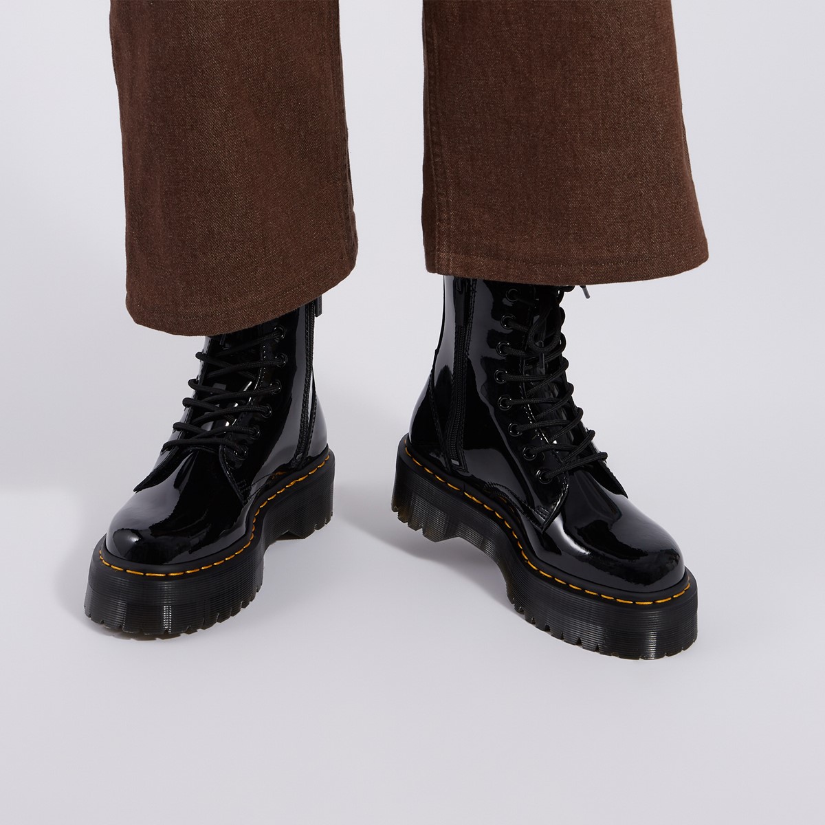 jadon patent leather platform boots