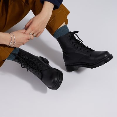 Women's 1460 Pascal Mono Boots in Black Alternate View