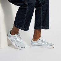womens vans light blue
