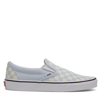 vans bleu damier