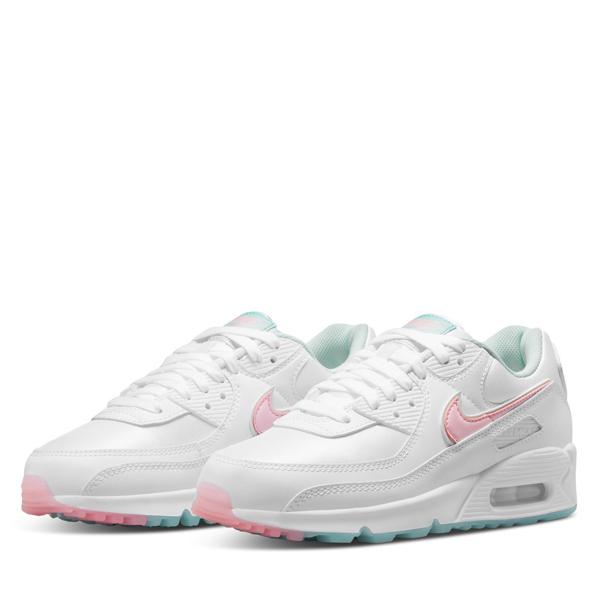 white and pink nike air max 90