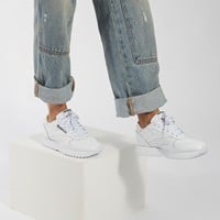 Women's Classic Leather Ripple Sneakers in White