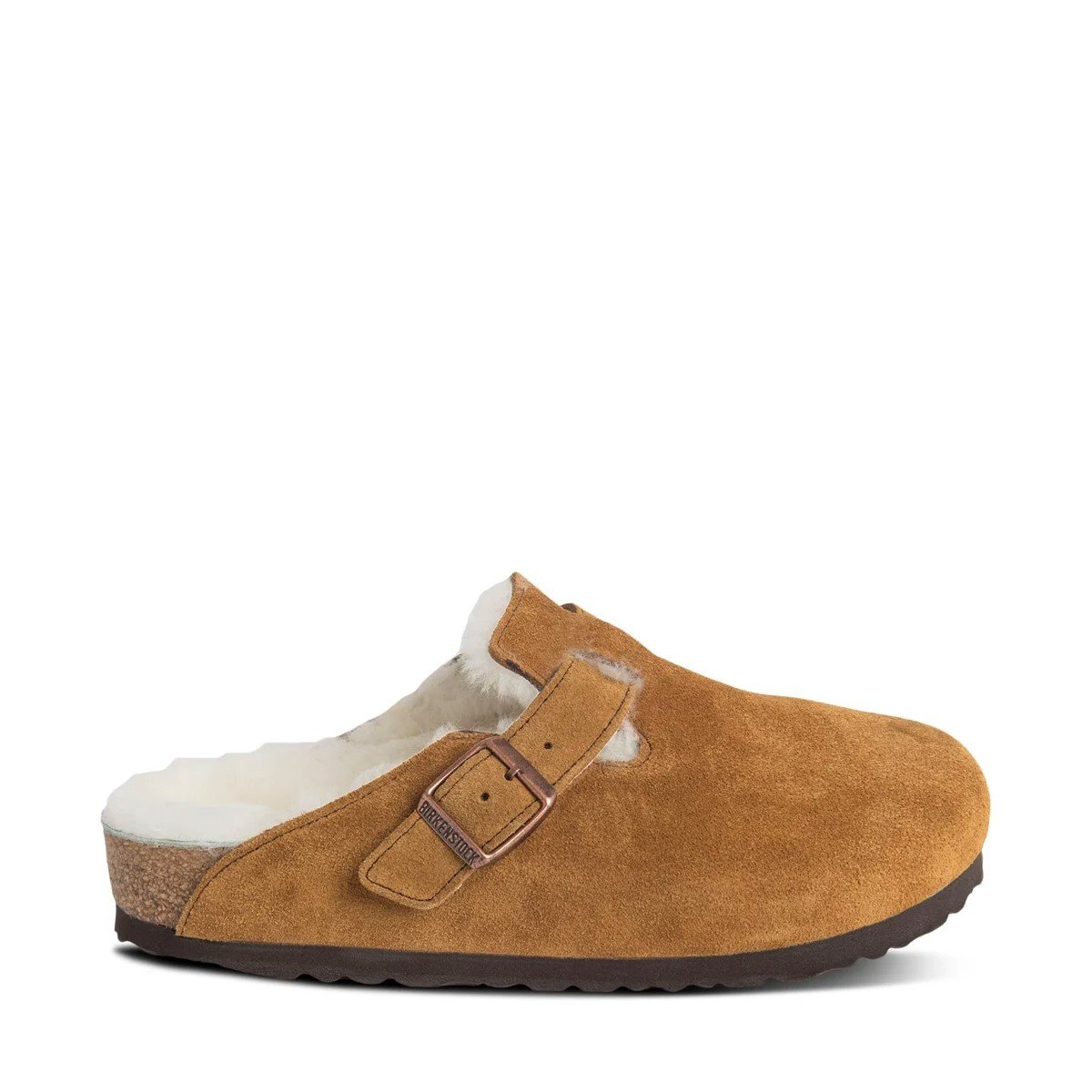 Women's Boston Shearling Clogs in Mink | Little Burgundy