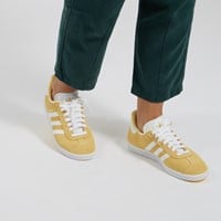 Women's Gazelle Sneakers in Yellow/ White