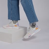 Alternate view of Women's NMD_R1 Sneakers in White/Grey/Pink