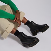 Women's Audrick Chelsea Platform Boots in Black Alternate View