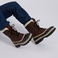 Alternate view of Men's Caribou Wool Winter Boots in Brown