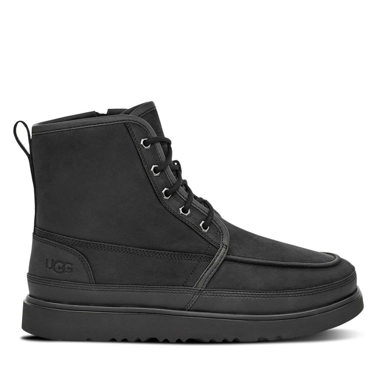 Men's Neumel High Moc Weather Lace-up Boot in Black