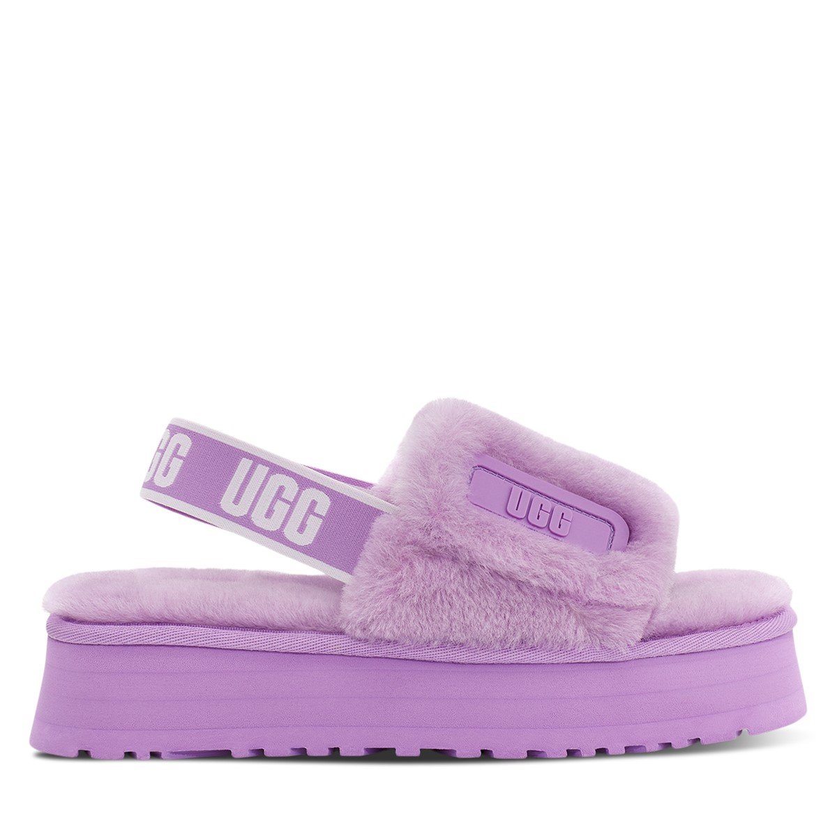 Women's Disco Platform Slippers in Lilac