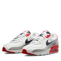 Men's Air Max 90 Sneakers in White/Red