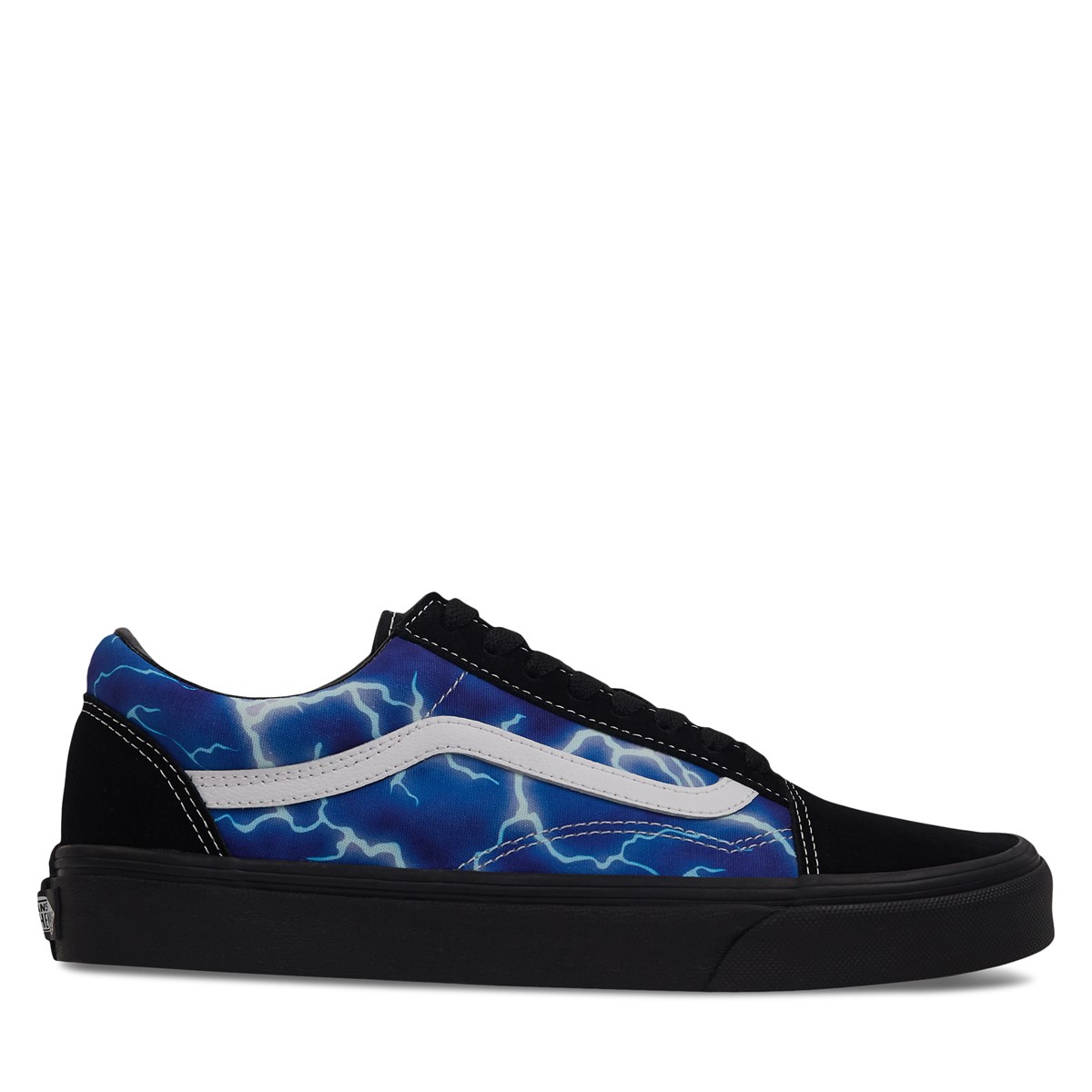 Lightning Old Skool Sneakers in Black/Blue