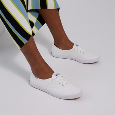 Women's Organic Cotton Champion Sneakers in White Alternate View