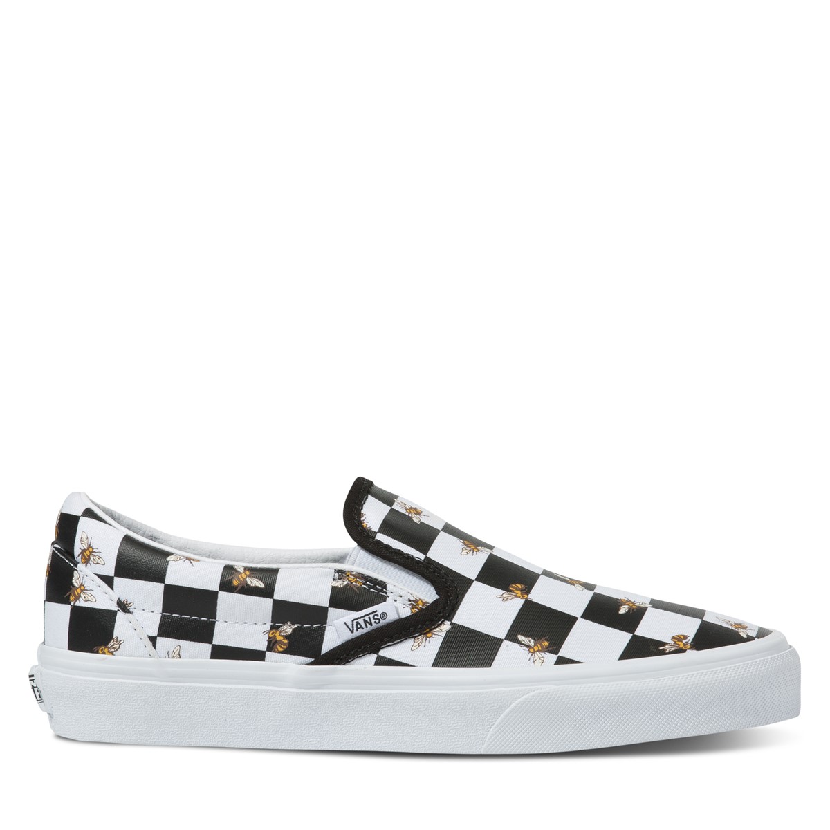 slip on vans with checkered lining