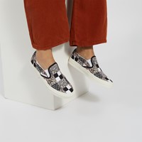 Patchwork Floral Classic Slip-On Sneakers
