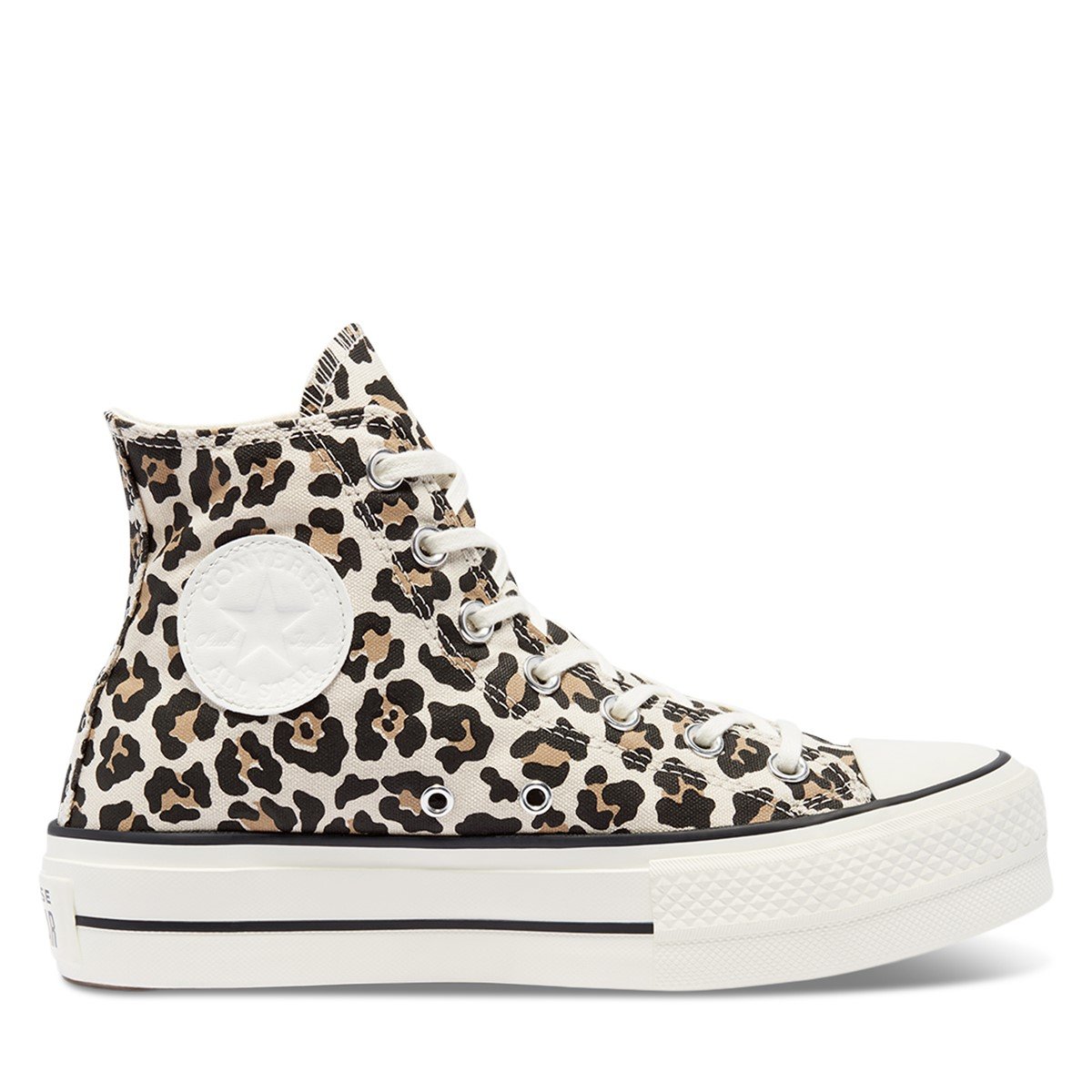 Women's Leopard Print Chuck Taylor Lift Hi Sneakers | Little Burgundy