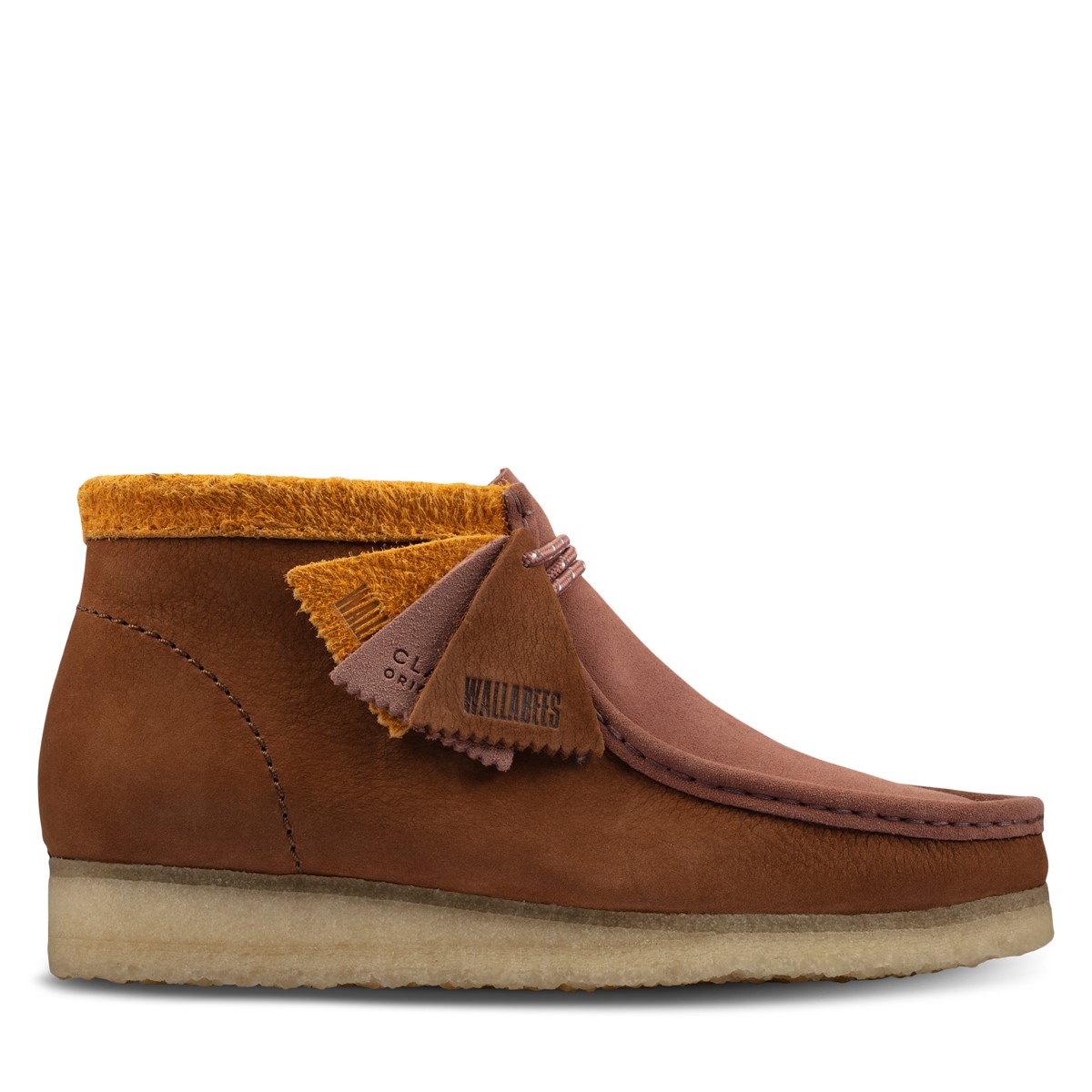 Men's Wallabee Boots in Multicolour Brown