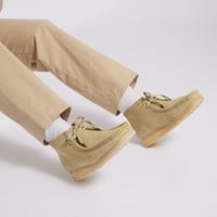 Men's Wallabee Moccassin Boots in Beige Alternate View