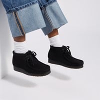 Alternate view of Women's Wallabee Moccasin Boots in Black