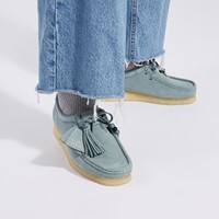 Women's Wallabee Moccasin Shoes in Blue Alternate View