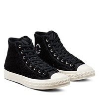 Chuck 70 Sherpa High-Top Sneakers in Black/White Alternate View