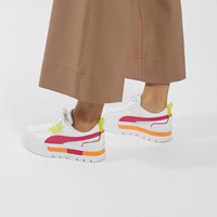 Alternate view of Women's Mayze City Lights Platform Sneakers in White/Multi Neon