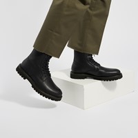 Men's Theo Lace Up Boots in Black Alternate View