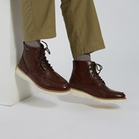 Men's Ethann Lace-up Boots in Brown Alternate View