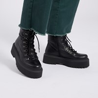 Women's Axelle Platform Boots in Black Alternate View