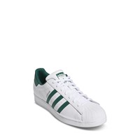 Men's Superstar Sneakers in White/Green Alternate View