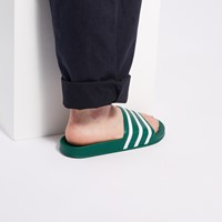 Sandales Adilette vert et blanc