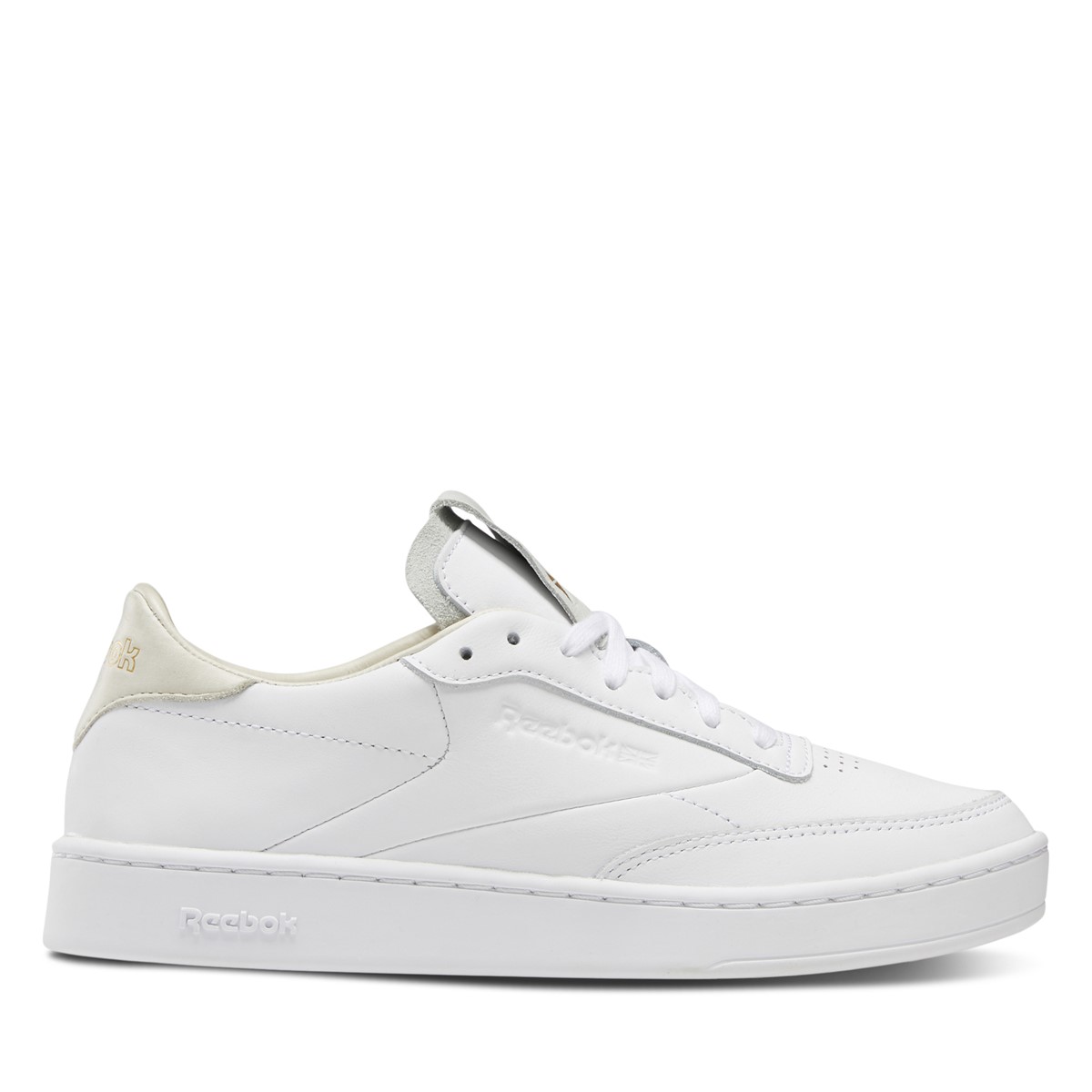 Women's Club C Clean Sneakers in White/Beige