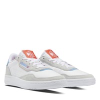 Women's Court Peak Sneakers in White/Grey/Orange/Blue Alternate View