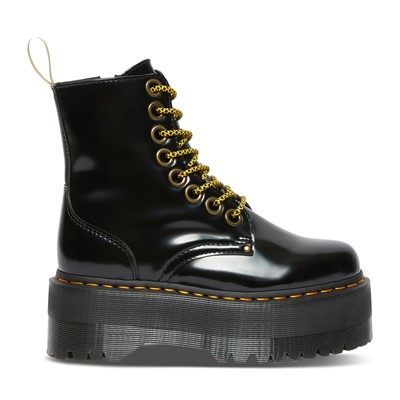 Jadon Max Vegan Platform Boots in Black 