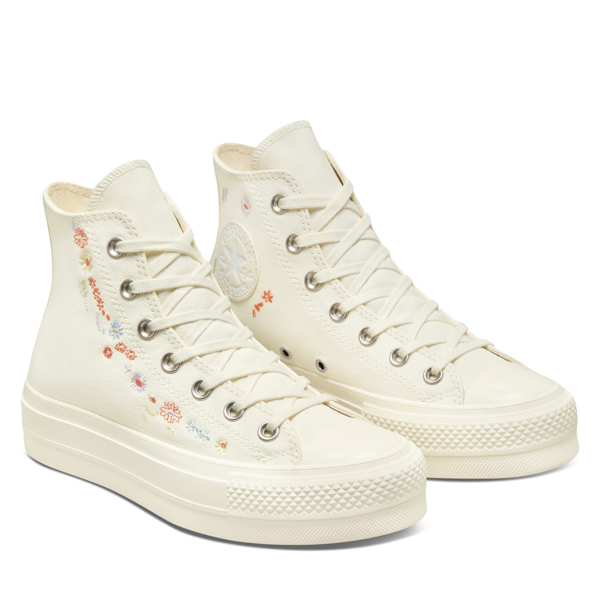 platform converse embroidered