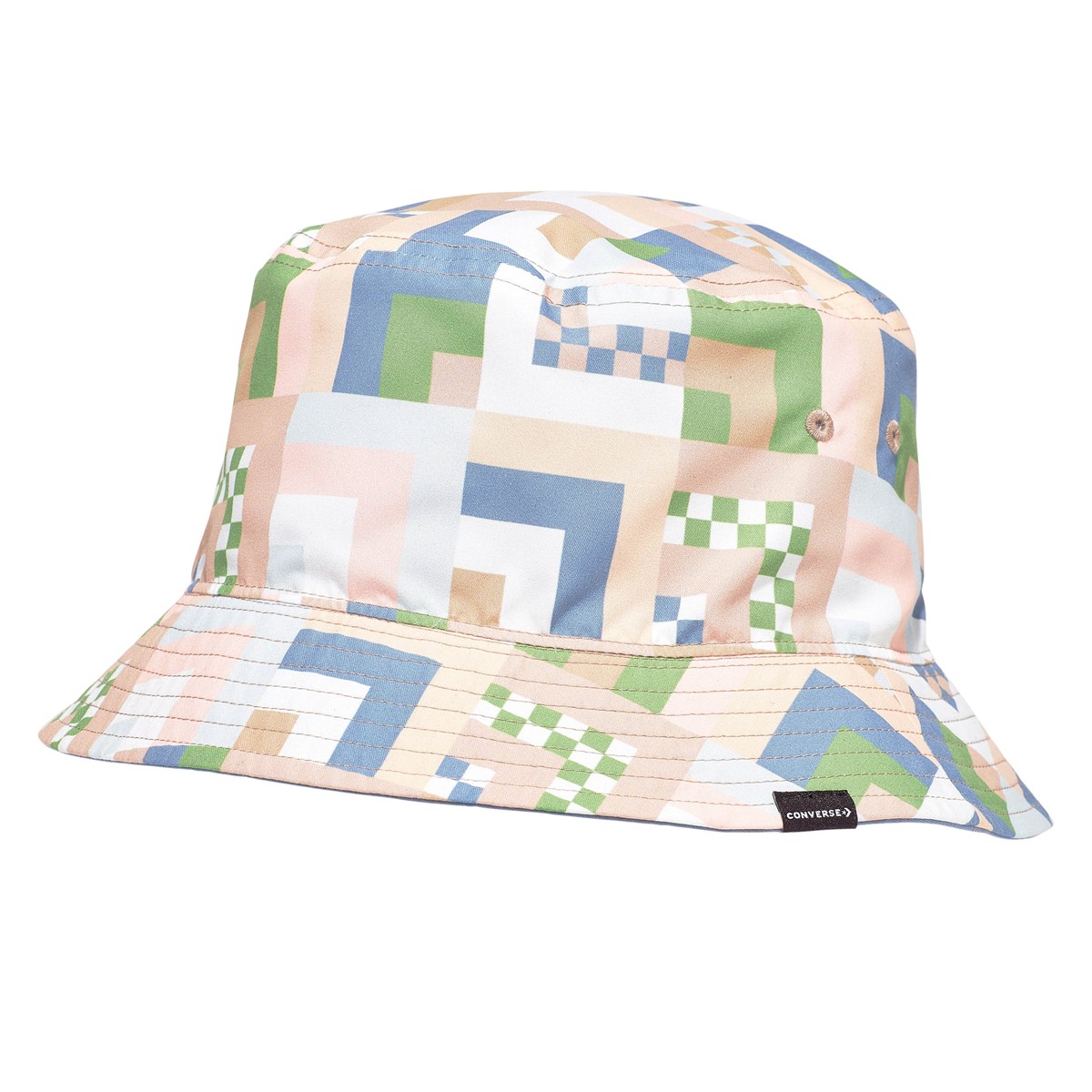 Reversible Bucket Hat in Multicolor/Indigo | Little Burgundy