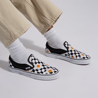 Alternate view of Women's Classic Checkerboard Daisy Sneakers in White/Black