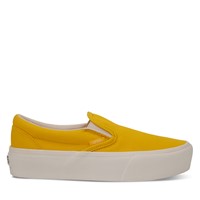 Twill Classic Slip-On Platform Sneakers in Yellow