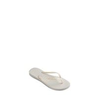 Alternate view of Women's Slim Flip Flops in White