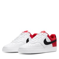 Alternate view of Men's Court Vision Low Sneakers in White/Red/Black
