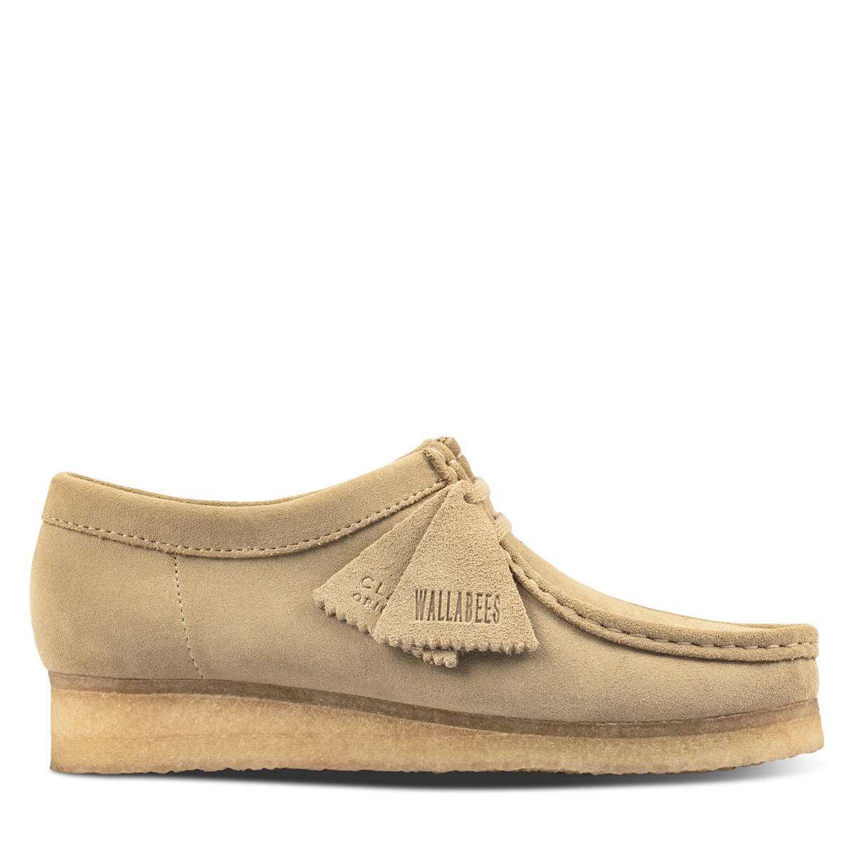 Chaussures style mocassin Wallabee beiges pour femmes