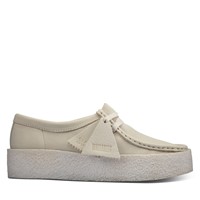 Chaussures style mocassin Wallabee blanches pour femmes