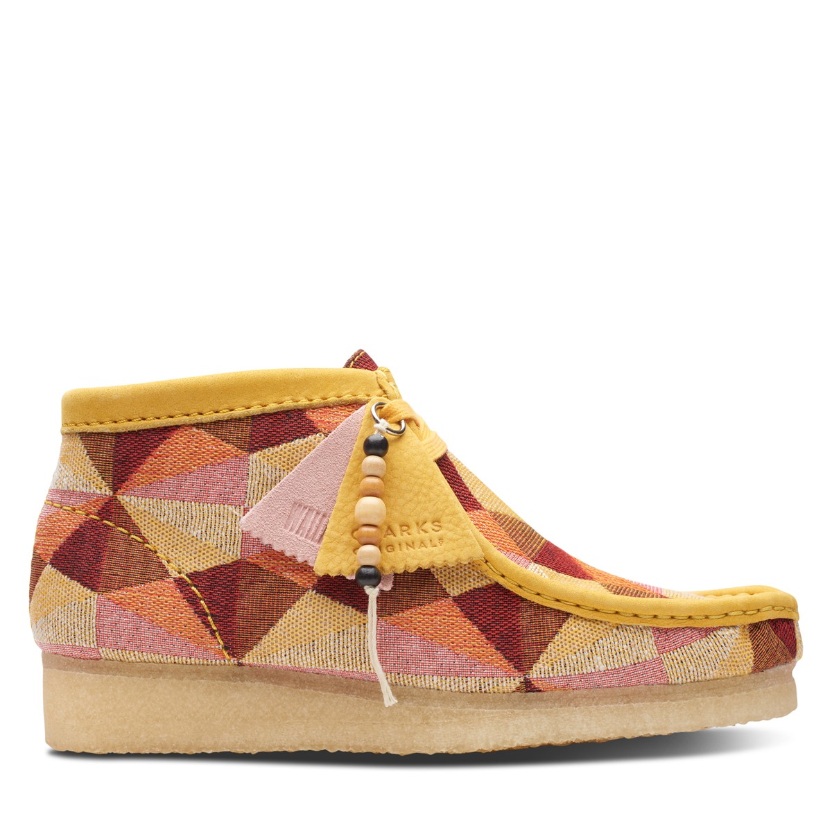 Women's Wallabee Moccasin Boots in Yellow/Jacquard